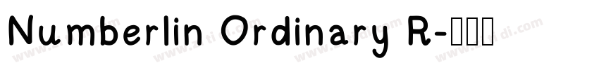 Numberlin Ordinary R字体转换